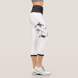 Orca High Waisted Grunge Ästhetische Yoga Capris