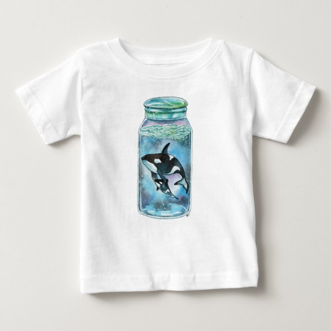 Orca im Jar Baby T-shirt (Vorderseite)