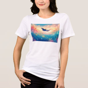 Orca in einem Meer der Träume Tri-Blend Shirt