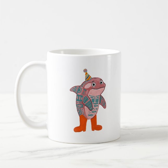 Orca in Partyhut Classic Tasse (Links)