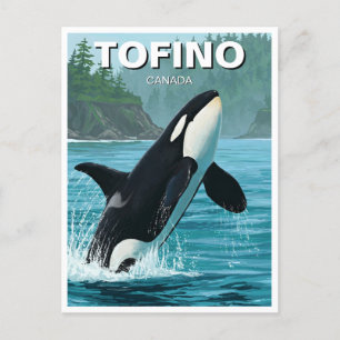 Orca in Tofino Kanada Reisen Postkarte