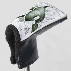 Orca-Karte Grün Golf Headcover