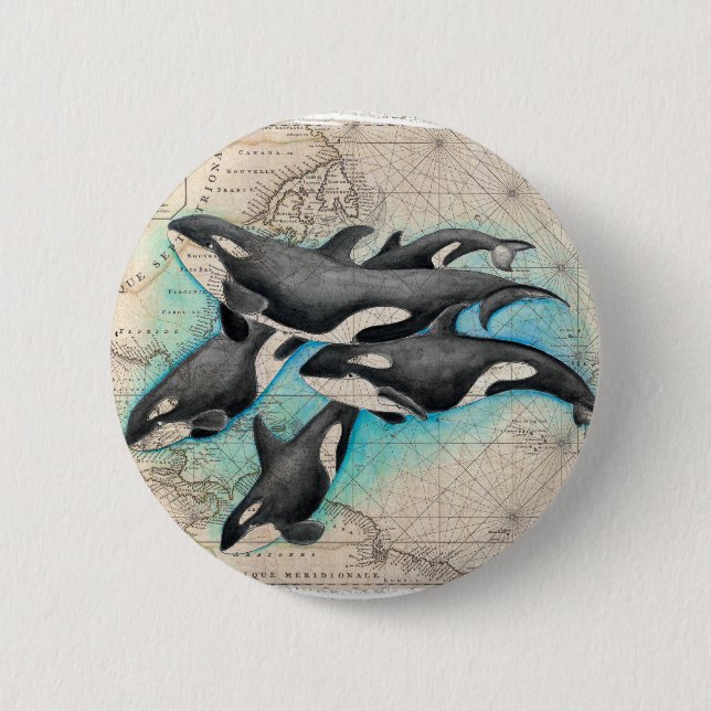 Orca-Kartenatlas Button (Vorderseite)
