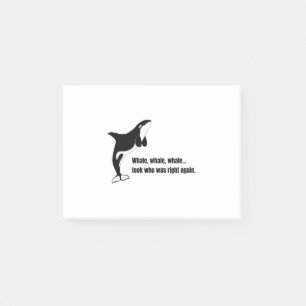 Orca - Killer Wal - Tiersonden - Funny Animal Post-it Klebezettel