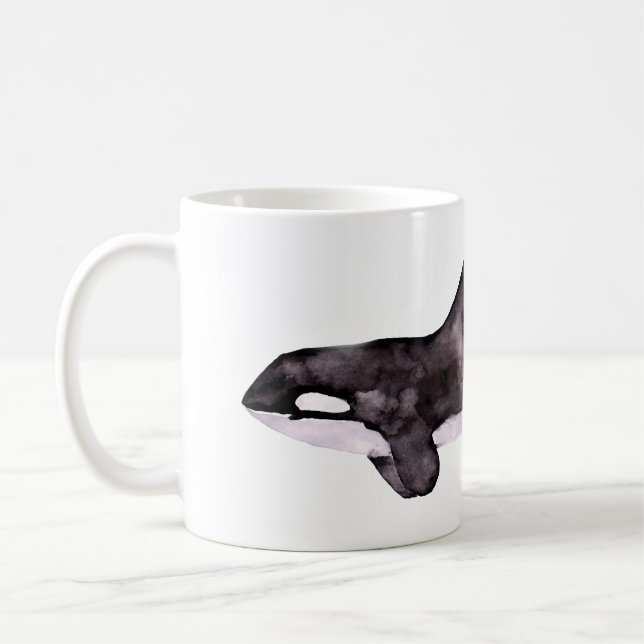 Orca Killer Whale Aquarell Tasse (Links)