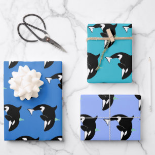 Orca Killer Whale Birthday Geschenkpapier Set