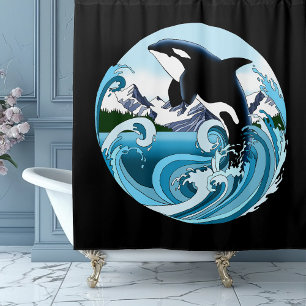 Orca Killer Whale Duschvorhang
