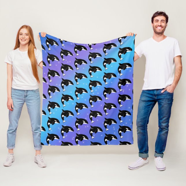 Orca Killer Whale Fleecedecke (Beispiel)