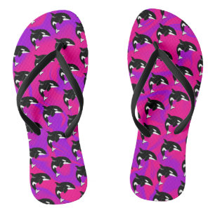 Orca Killer Whale Flip Flops