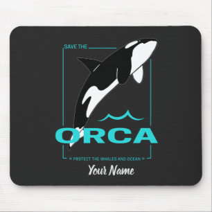 Orca Killer Whale für ein Mädchen, das nur Orcas L Mousepad