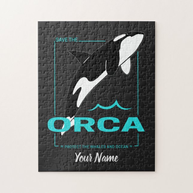 Orca Killer Whale für ein Mädchen, das nur Orcas L Puzzle (Vertikal)