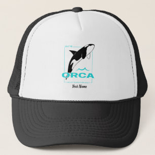Orca Killer Whale für ein Mädchen, das nur Orcas L Truckerkappe
