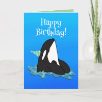 Orca Killer Whale Geburtstag individuell einstellb