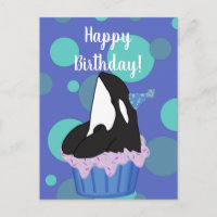 Orca Killer Whale Geburtstag individuell einstellb