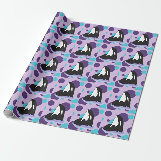 Orca Killer Whale Geschenkpapier (Ungerollt)