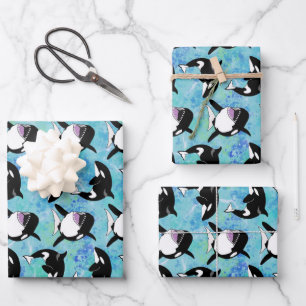 Orca Killer Whale Geschenkpapier Set