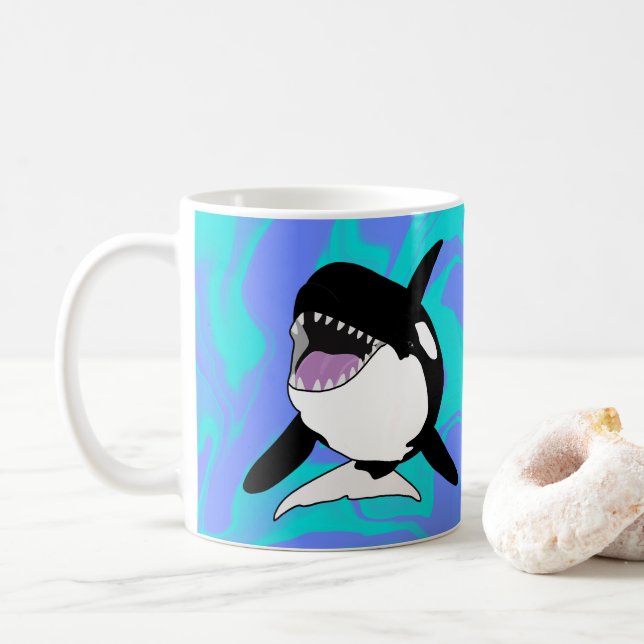 Orca Killer Whale Kaffeetasse (Mit Donut)