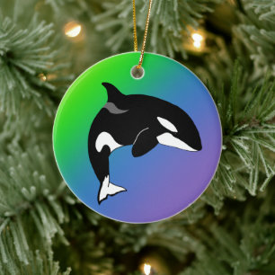 Orca Killer Whale Keramik Ornament