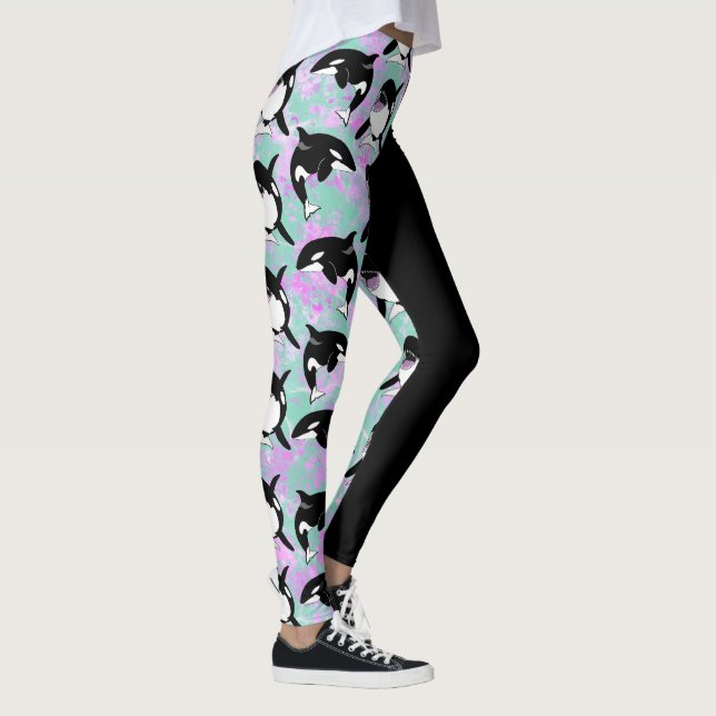 Orca Killer Whale Leggings (Rechts)