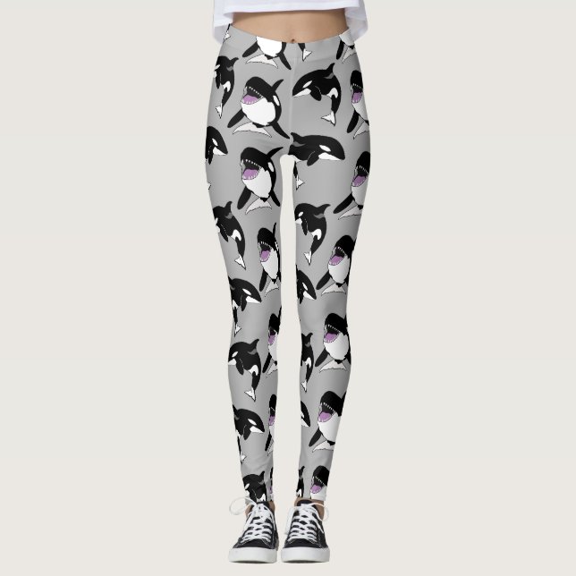Orca Killer Whale Leggings (Vorderseite)