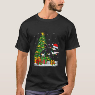 Orca Killer Whale Lover Familie Matching Santa Orc T-Shirt