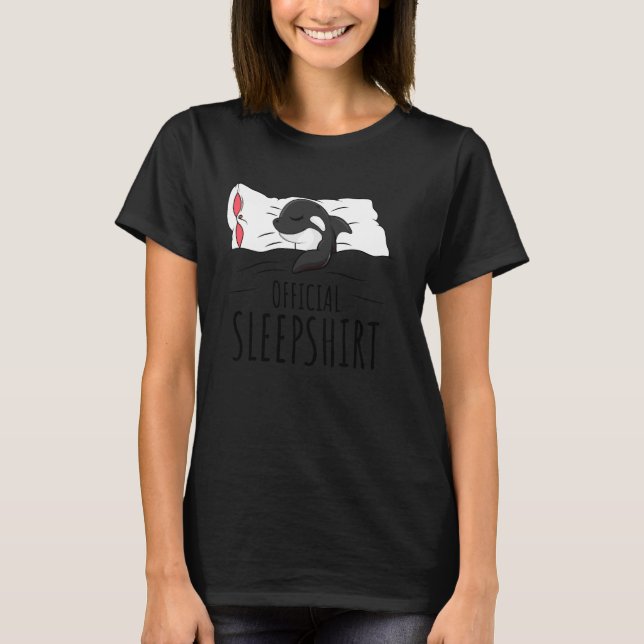 Orca Killer Whale Offiziell Sleep Long Sleeve 1 T-Shirt (Vorderseite)
