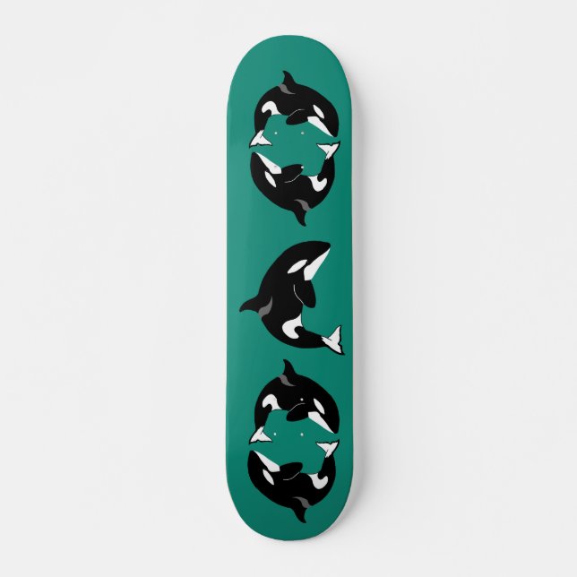 Orca Killer Whale Skateboard (Vorne)