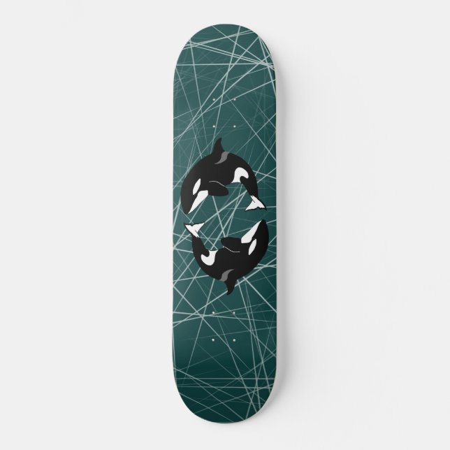 Orca Killer Whale Skateboard (Vorderseite)