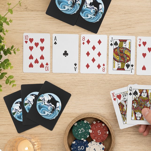 Orca Killer Whale Spielkarten (Von Creator hochgeladen)