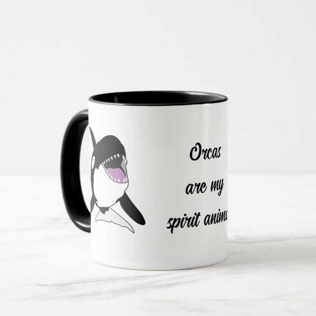 Orca Killer Whale Spirit Animal Tasse (Vorderseite Links)