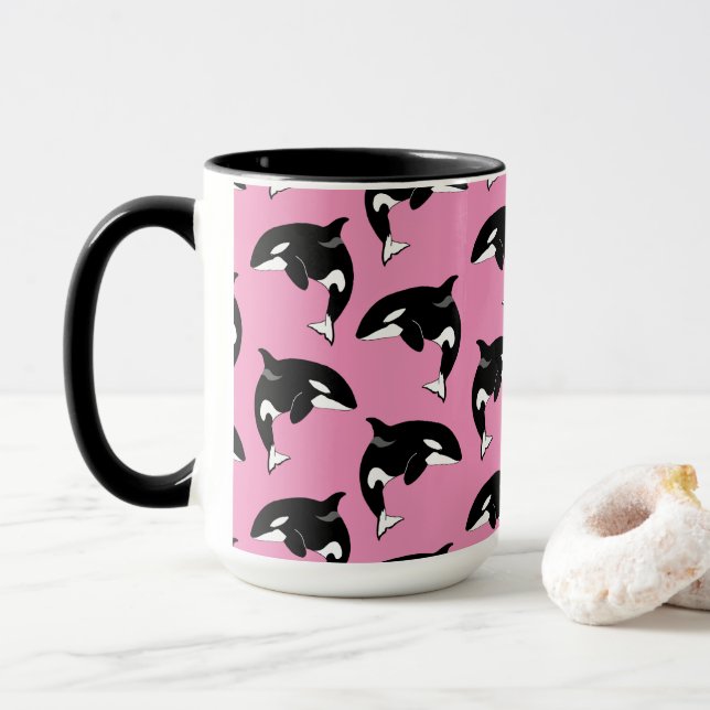 Orca Killer Whale Tasse (Mit Donut)