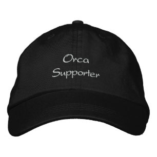 ORCA (Killer Whale) Unterstützer bestickter Hut