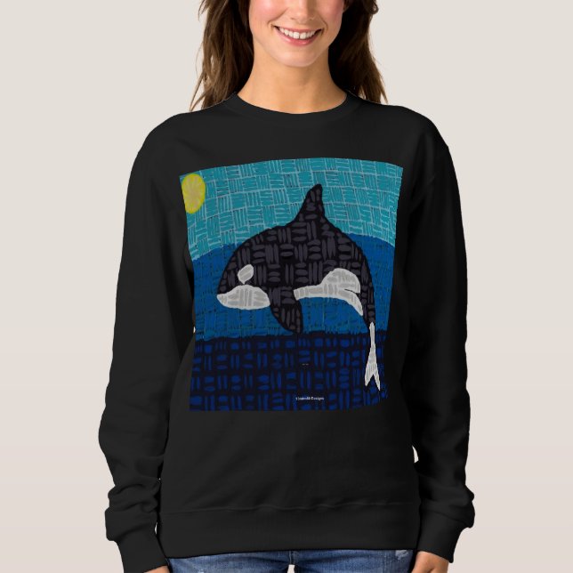 Orca (lebendig) - Damen-Sweatshirt Sweatshirt (Vorderseite)