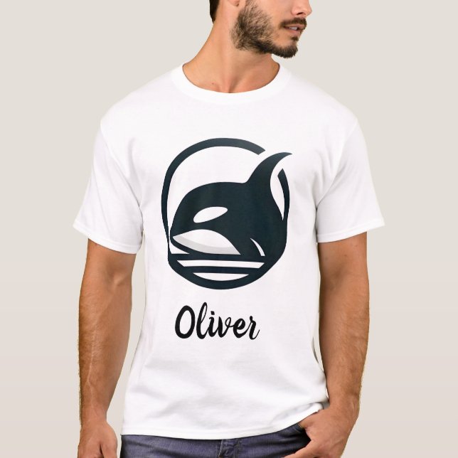 Orca-Liebe Personalisiert T-Shirt (Vorderseite)
