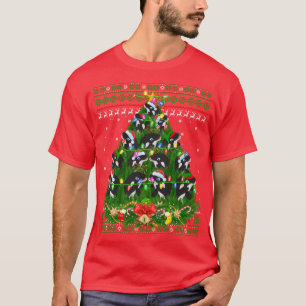 Orca Lover Xmas Lights Ugly Orca Weihnachtsbaum Sw T-Shirt