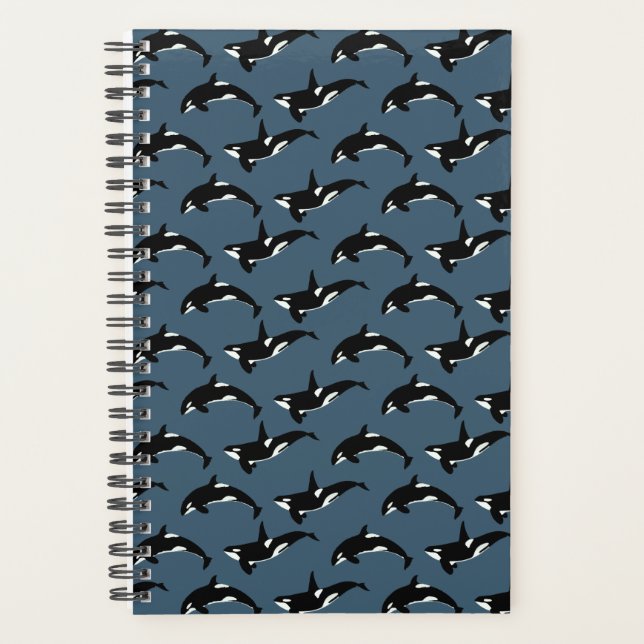 Orca Muster: Dunkelblau Planer (Vorderseite)