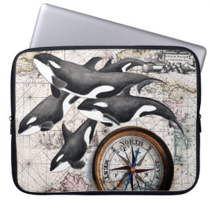 Orca-Nautikkompass Laptopschutzhülle