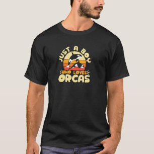 Orca Nur Ein Junge Der Orcas Wale Liebt Pul Kapuz T-Shirt