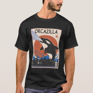 Orca Orcazilla Wal Geschenk Vintage Süßer Wal T-Shirt