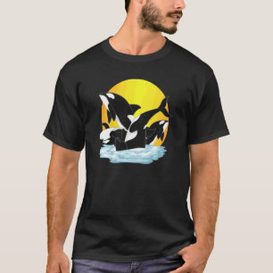 Orca-Ozeantier Mörderwal Schwitz T-Shirt
