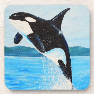 Orca Painting Getränkeuntersetzer