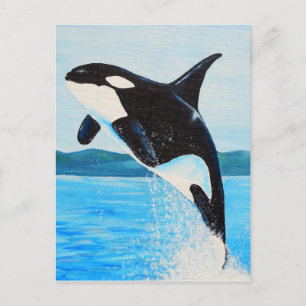 Orca Painting Postkarte