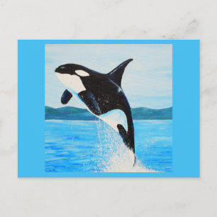 Orca Painting Postkarte