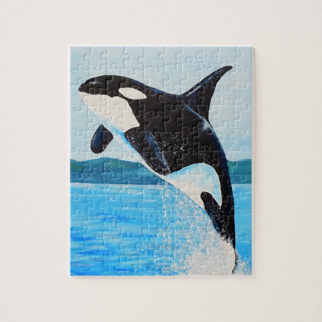 Orca Painting Puzzle (Vertikal)