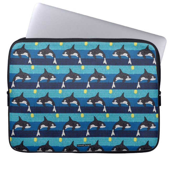 Orca (pattern) - Laptop Sleeve (Vorderseite)