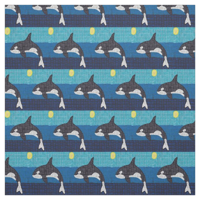 Orca - Pima Cotton Fabric Stoff (Muster)