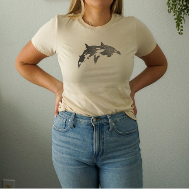 Orca Pod Grunge Ästhetisches Shirt (Von Creator hochgeladen)