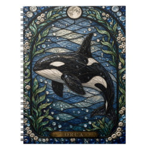 Orca Polar Strait Illumina Buntglas Notizblock