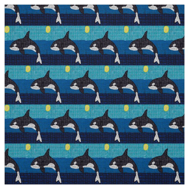 Orca - Polyester Weave Fabric Stoff (Muster)