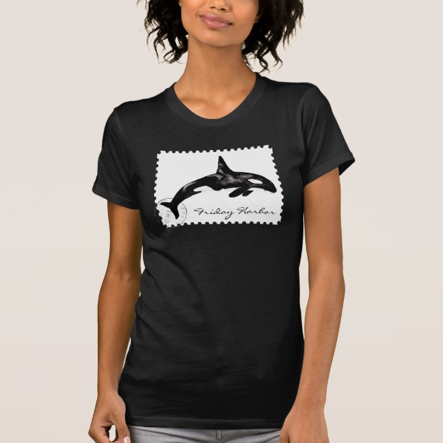 Orca-Porto-Briefmarke T-Shirt (Vorderseite)